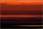 Sonnenuntergang... Nordsee *Strand*, der Himmel brennt